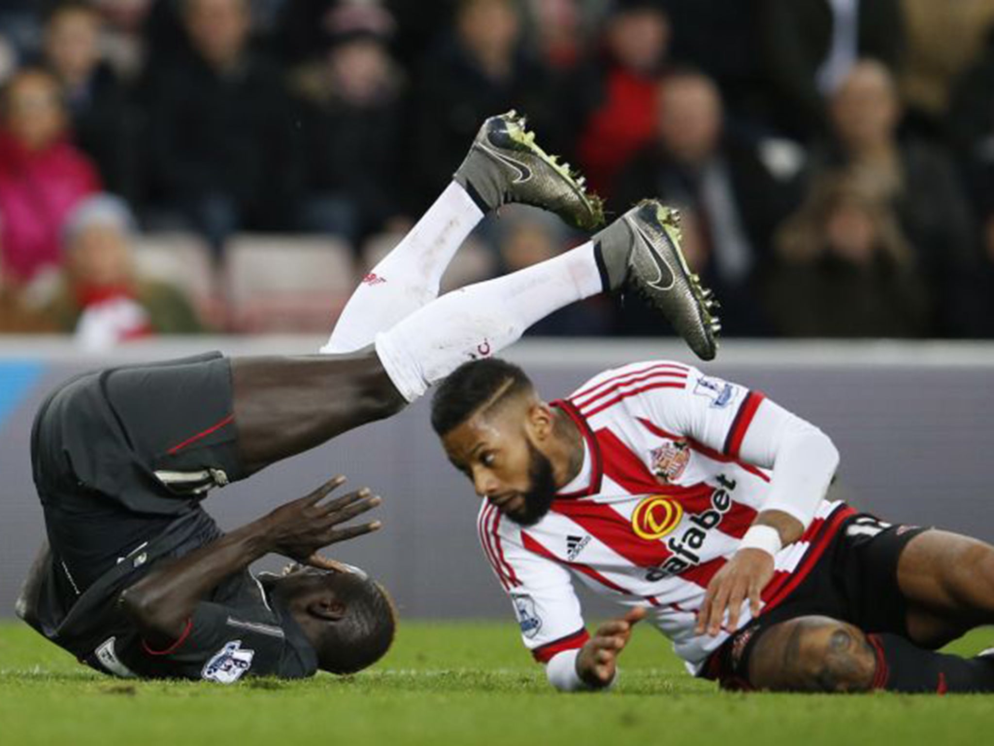 &#13;
Klopp was angered by Lens' tackle on Sakho&#13;