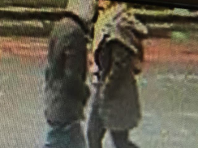The man was seen "walking briskly" towards Church Road