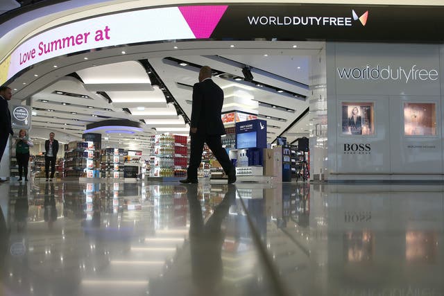 A duty-free retailer at Heathrow, London. Airport shops appeared to be keeping millions in VAT relief – rather than passing savings on as price cuts for customers