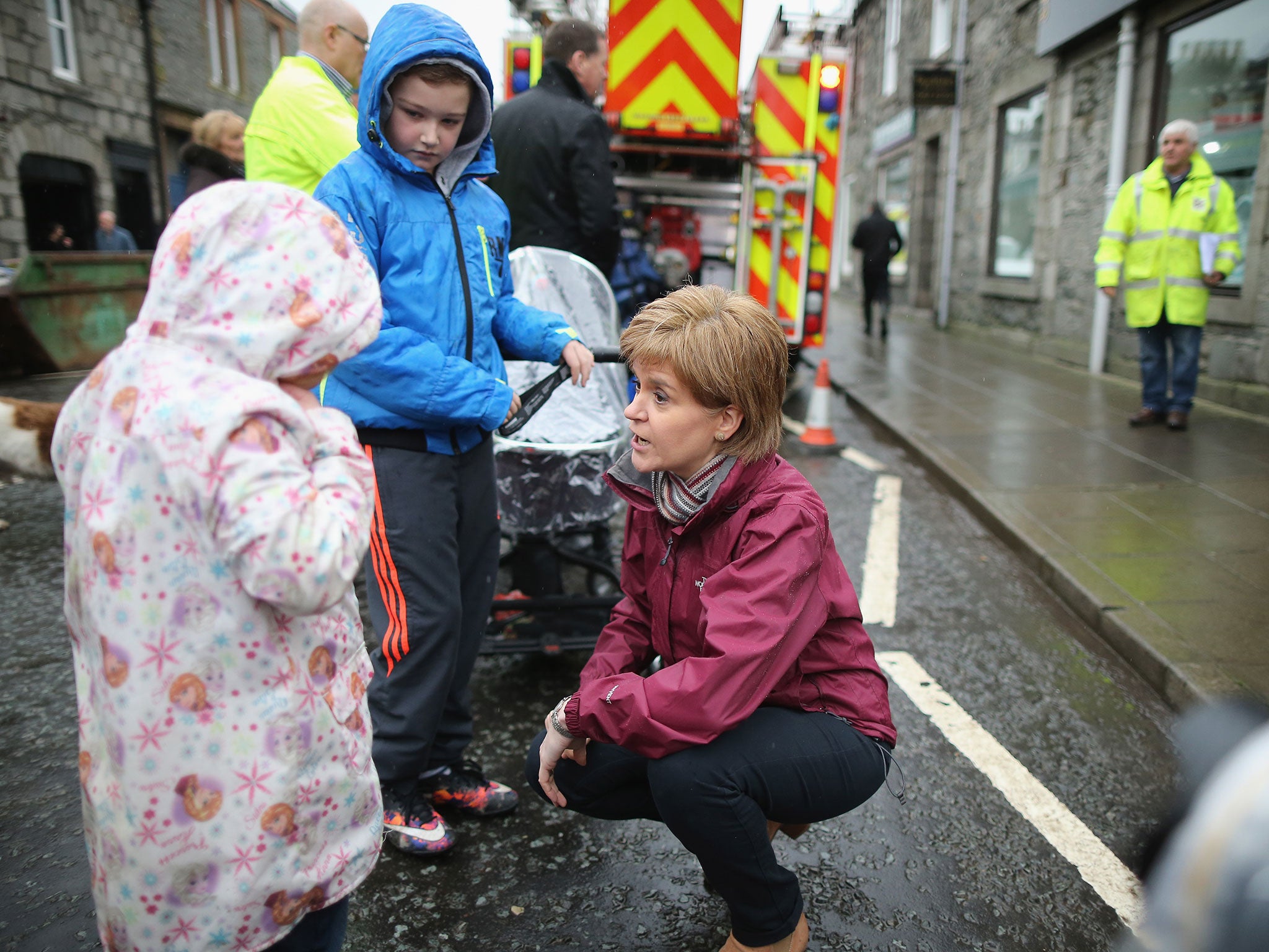 Scotland’s First Minister Nicola Sturgeon in Newton Stewart