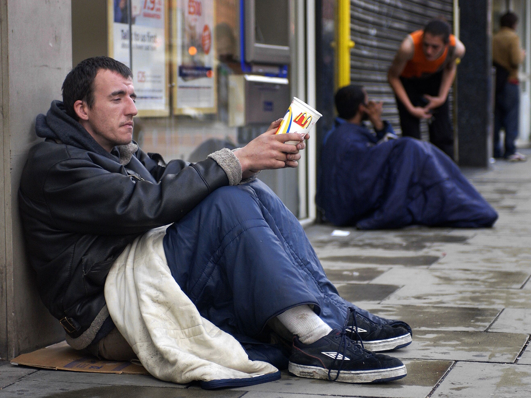 The number of rough sleepers in London has doubled in the past five years