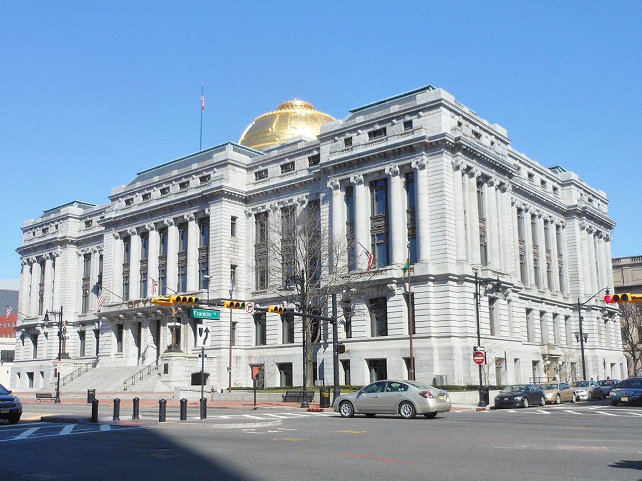 Newark City Hall where the scuffle took place