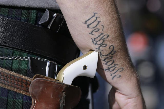 At least 40 US states have some sort of open carry law
