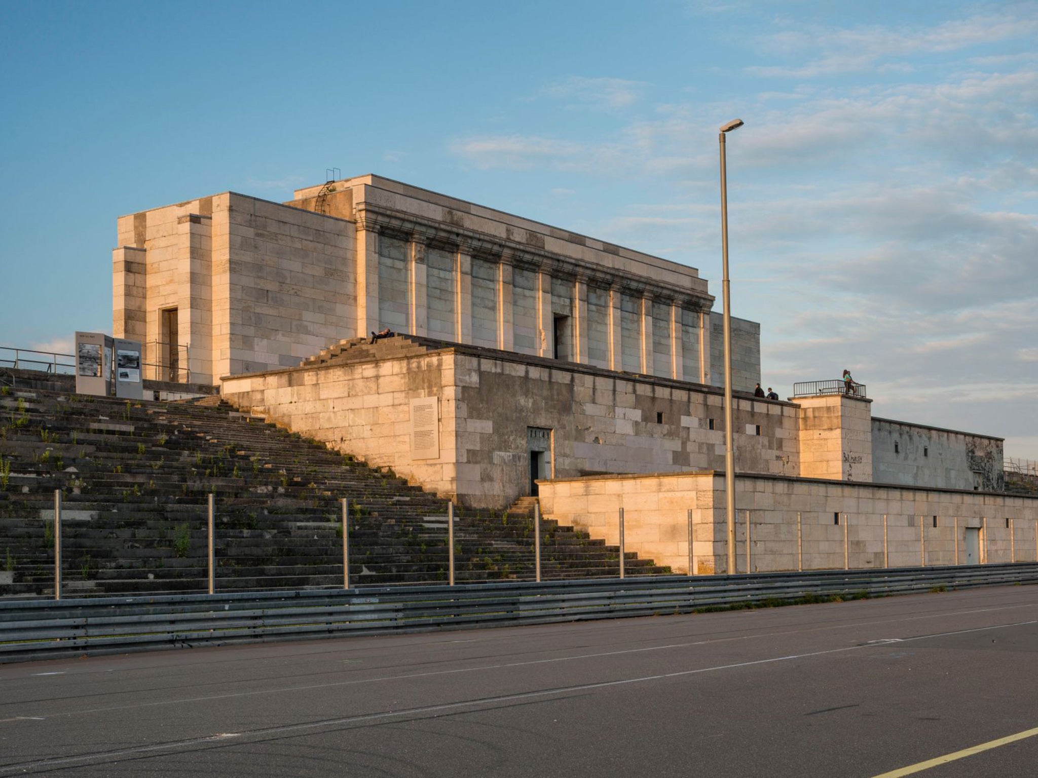 The now crumbling Nuremburg grandstand image