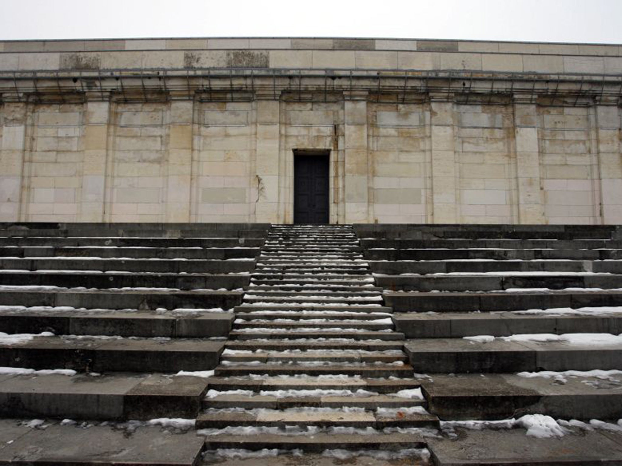 The Zeppelin grandstand at the former German Nazi party rally grounds