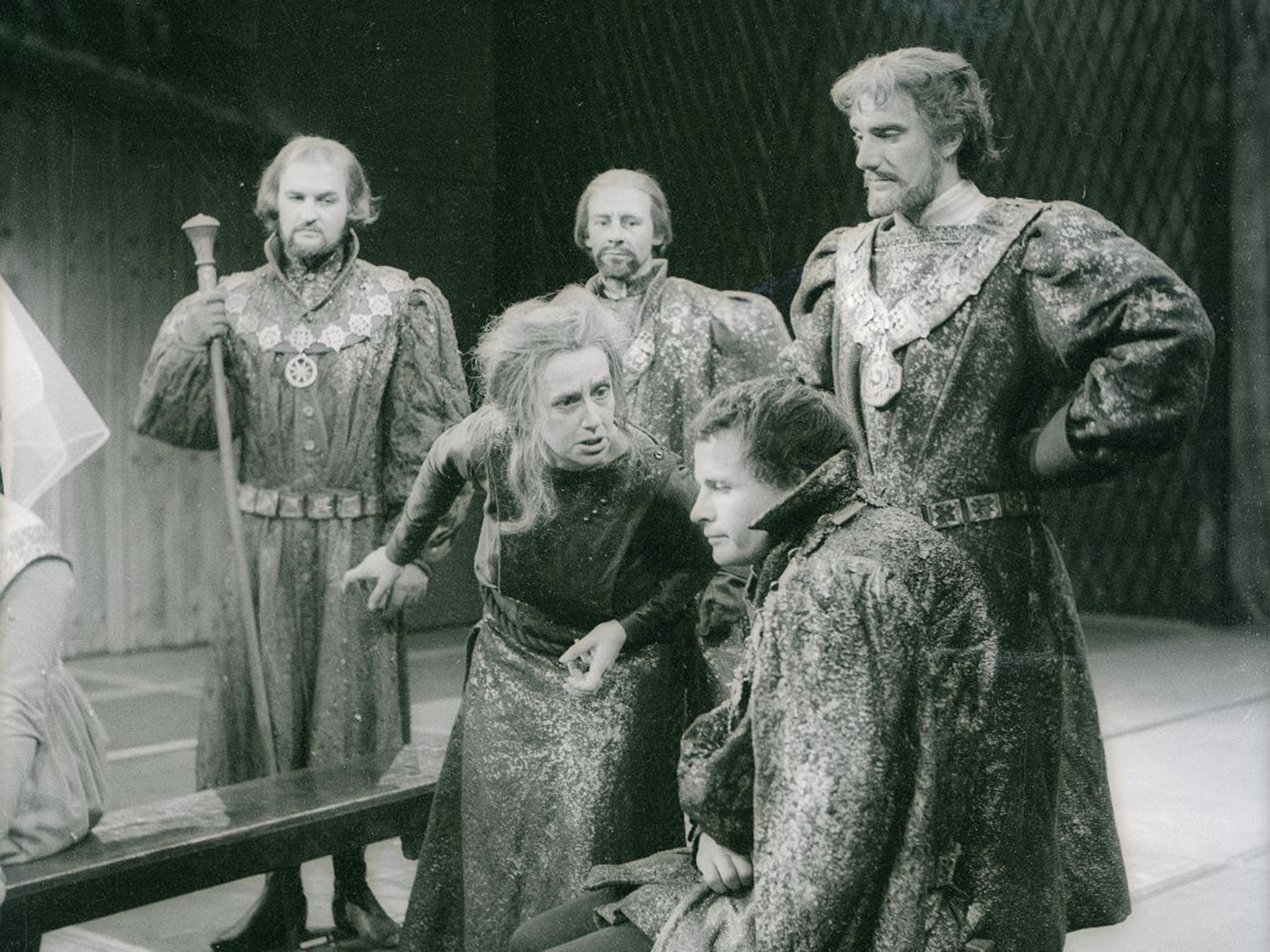 Ian Holm with Dame Peggy Ashcroft in the BBC broadcast Royal Shakespeare Company