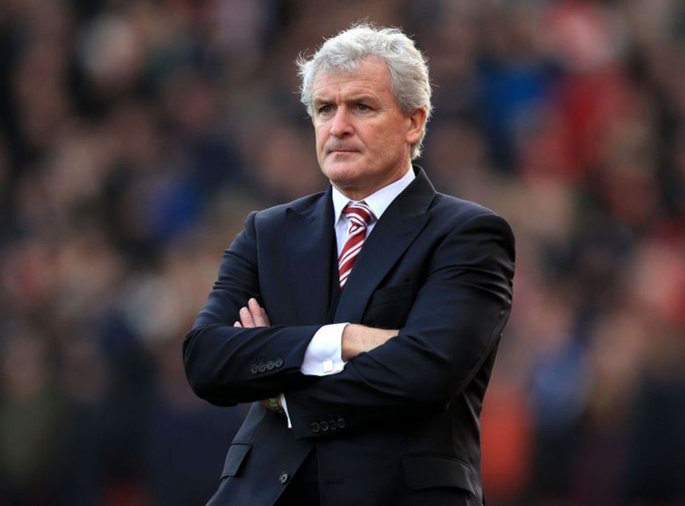 Tony Pulis Rang Ryan Shawcross To Label Him A Loser Claims Mark Hughes The Independent The Independent