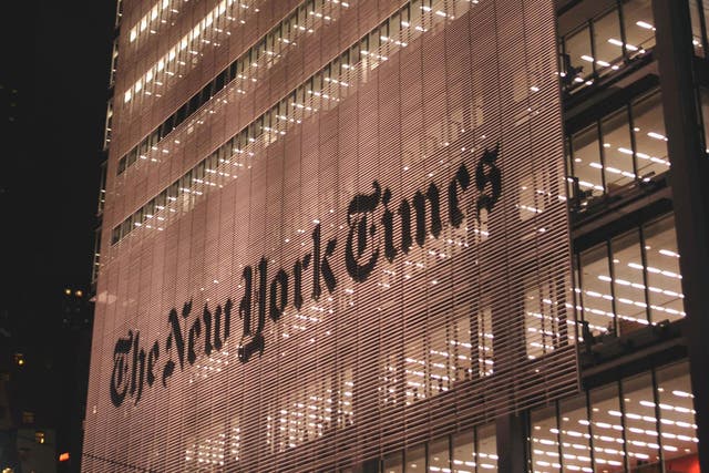 The New York Times is one of several news organisations uniting to fend off competition from Facebook and Google