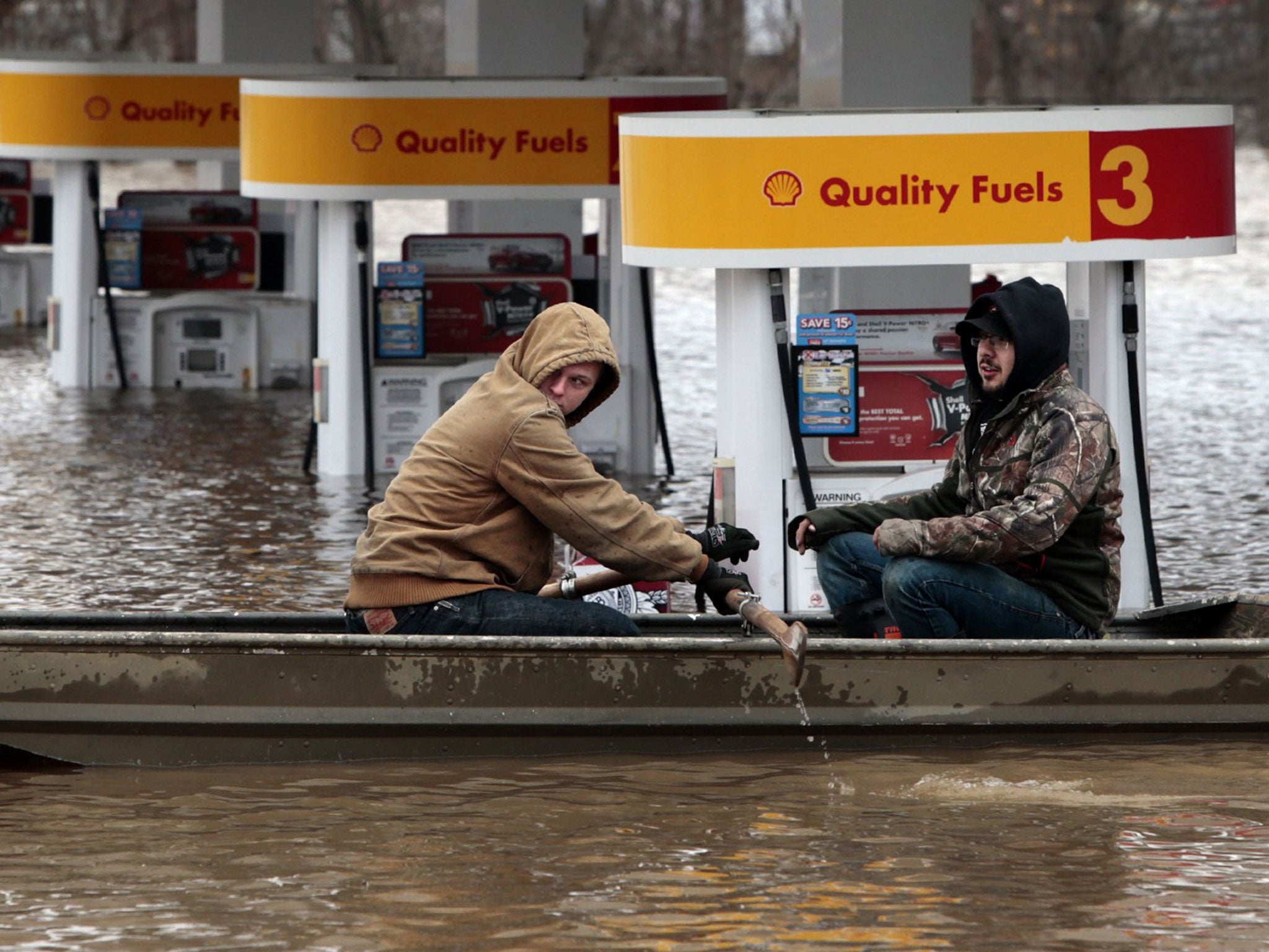 St Louis, Missouri, was also under water