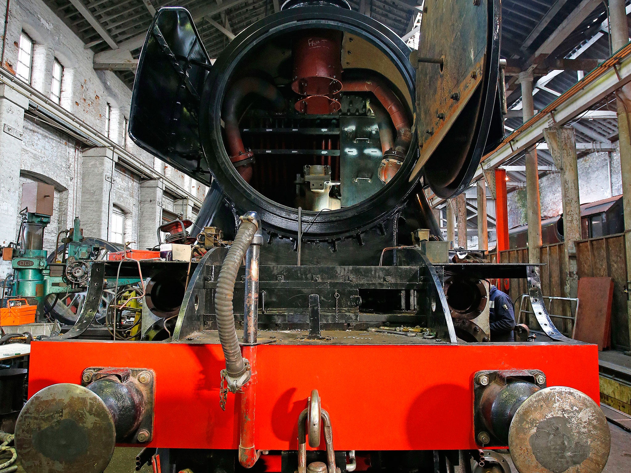 Flying Scotsman restoration in Bury