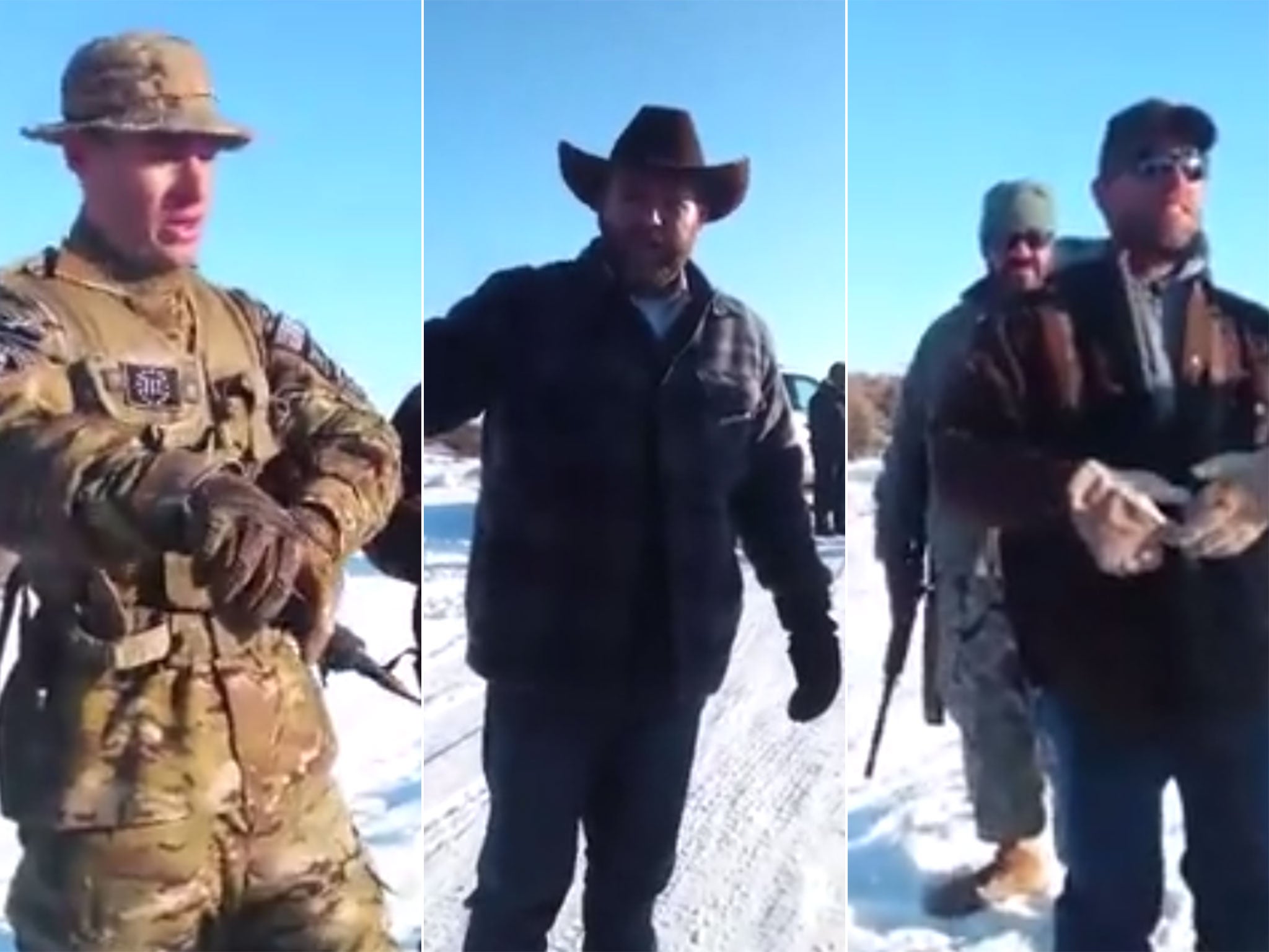 Video posted to social media showed the militia members declaring the start of a new 'movement'