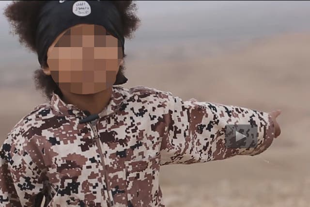 The video features a child pointing to spots where he wishes people to be executed