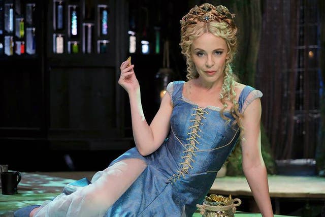 Kylie Minogue cameos as The Queen in the premiere of Season 2 of Galavant.