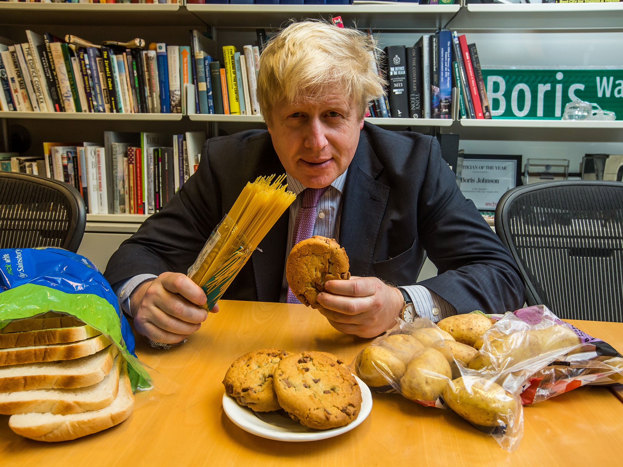 Boris Johnson pledged to give up bread and pasta