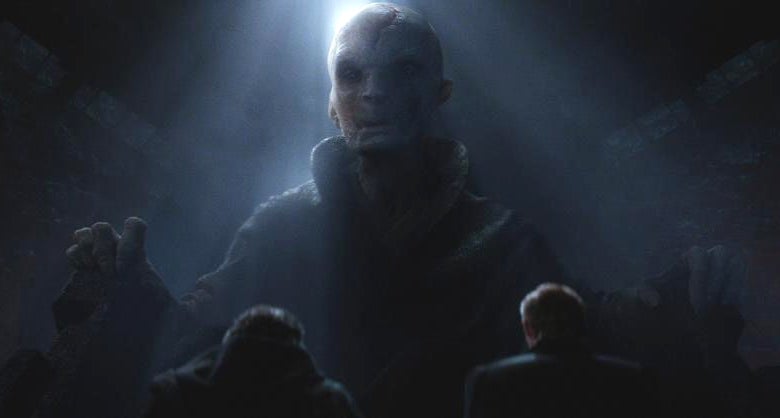 Supreme Leader Snoke in Star Wars: The Force Awakens