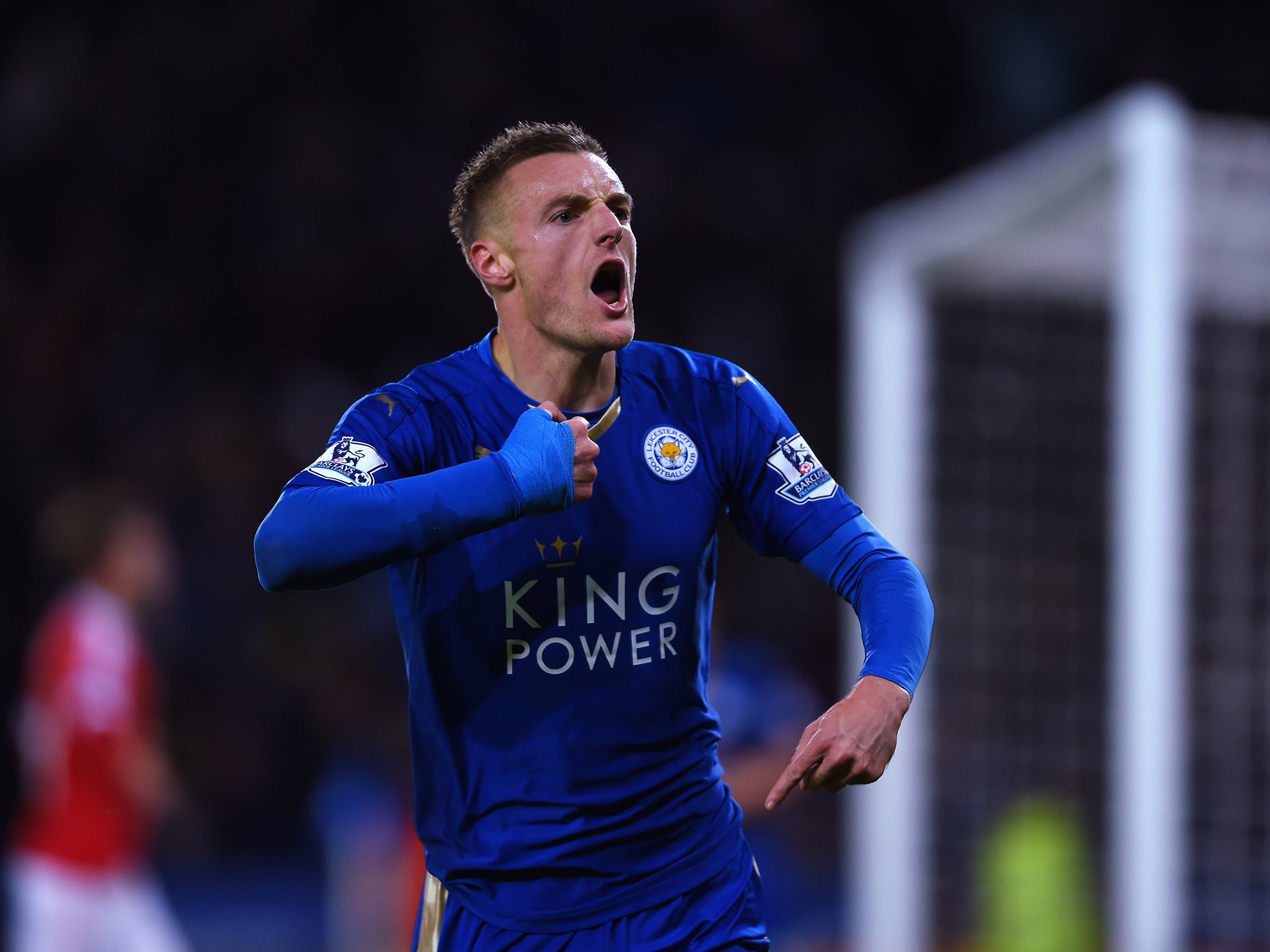 Jamie Vardy has scored 15 Premier League goals for the Foxes this season