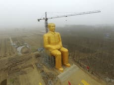 Mao statue in China 'pulled down by authorities' after online fame