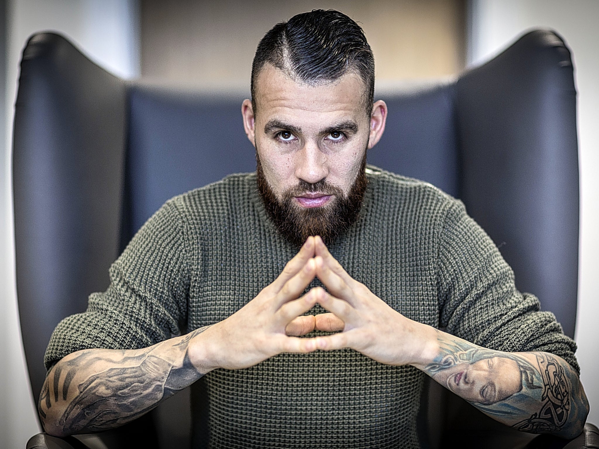 Nicolas Otamendi Has Tattoos Of Vikings Prison Break Breaking Bad And  Peaky Blinders On His Back  YouTube