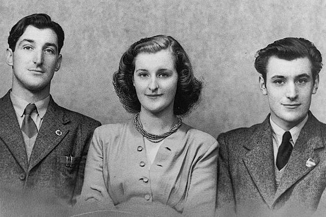 Olwyn with her brothers, Gerald