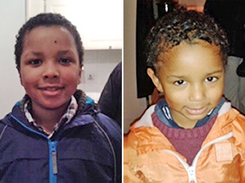 Sian Blake's children; Zachary,eight, and four-year-old Amon, whose bodies were also found