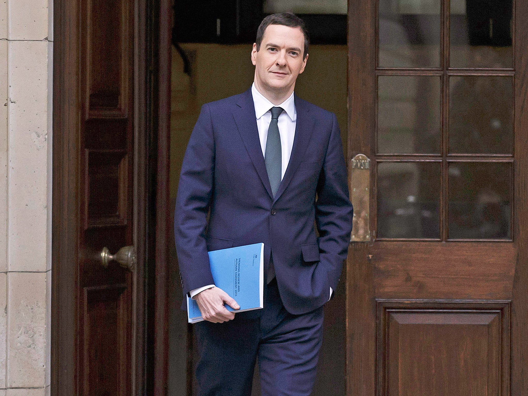George Osborne on his way to deliver the his Autumn statement in Novemeber