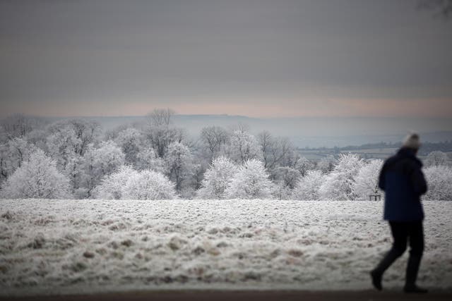The Met Office said strong northerly winds will bring snow and widespread frosts to parts of Britain