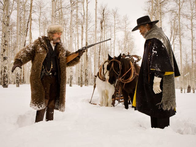 Cold reception: Kurt Russell and Samuel L Jackson in ‘The Hateful Eight’