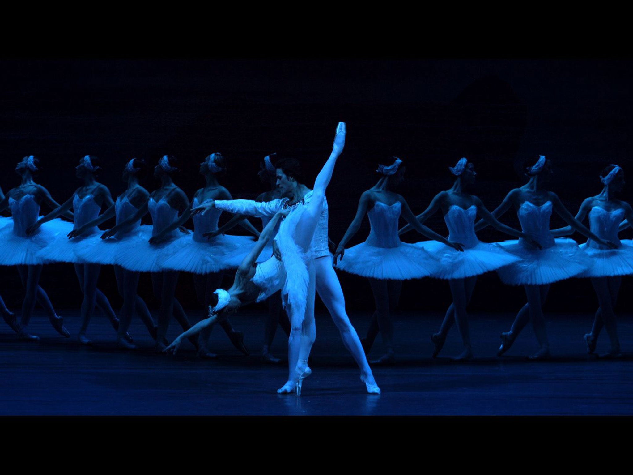 The scenes of the ballet performances, filmed from the wings, are magical