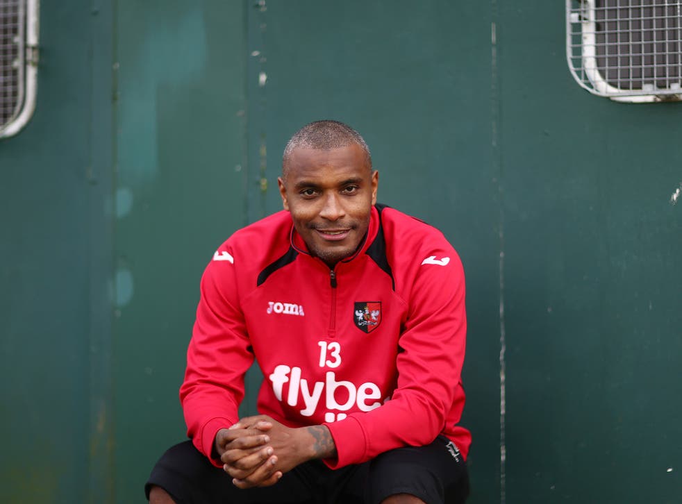 Clinton Morrison has scored winners against Liverpool with Crystal Palace and Birmingham, and is now at Exeter City in League Two