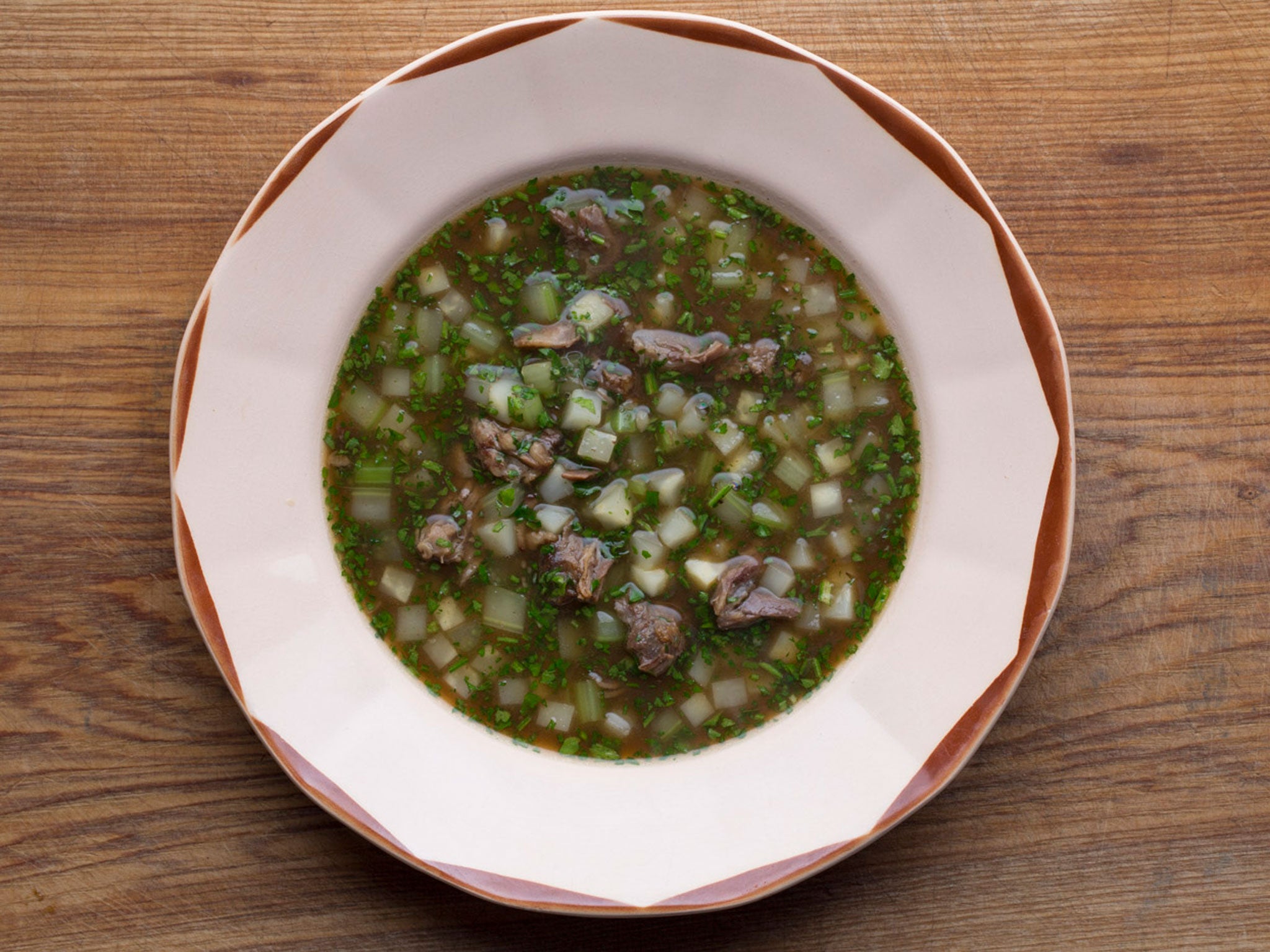 Intense flavour: Double celery and oxtail soup