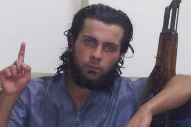 The activist group Raqqa is Being Slaughtered Silently said 20-year-old jihadi Ali Saqr al-Qasem (pictured) shot his mother Lena, 45, in the head with an assault rifle in front of a large crowd