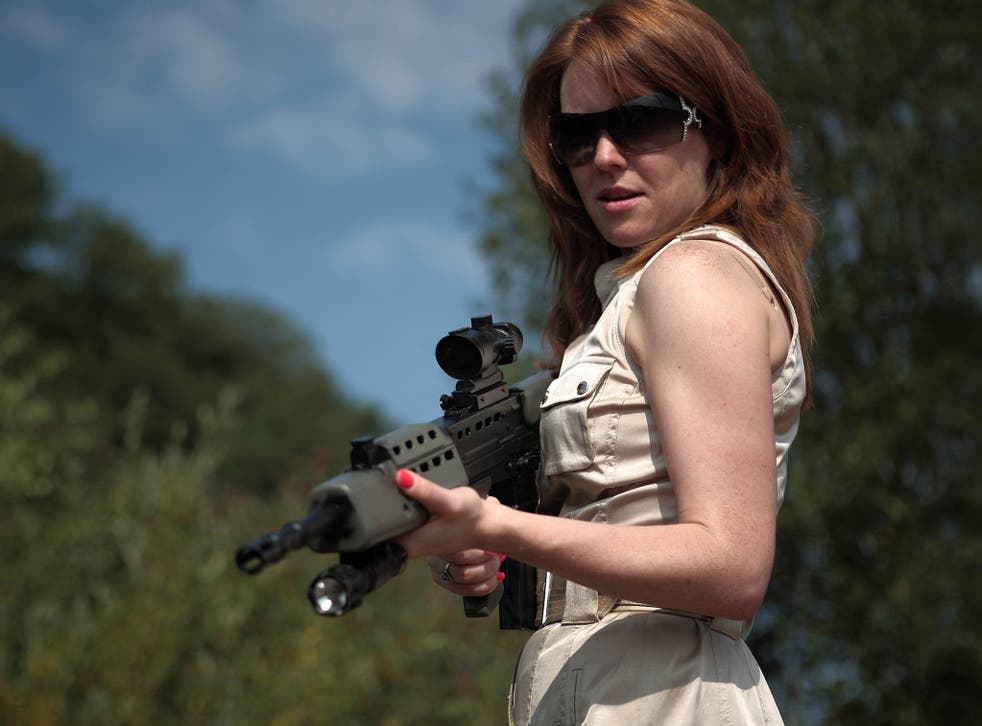 Aoife Madden with Kalashnikov