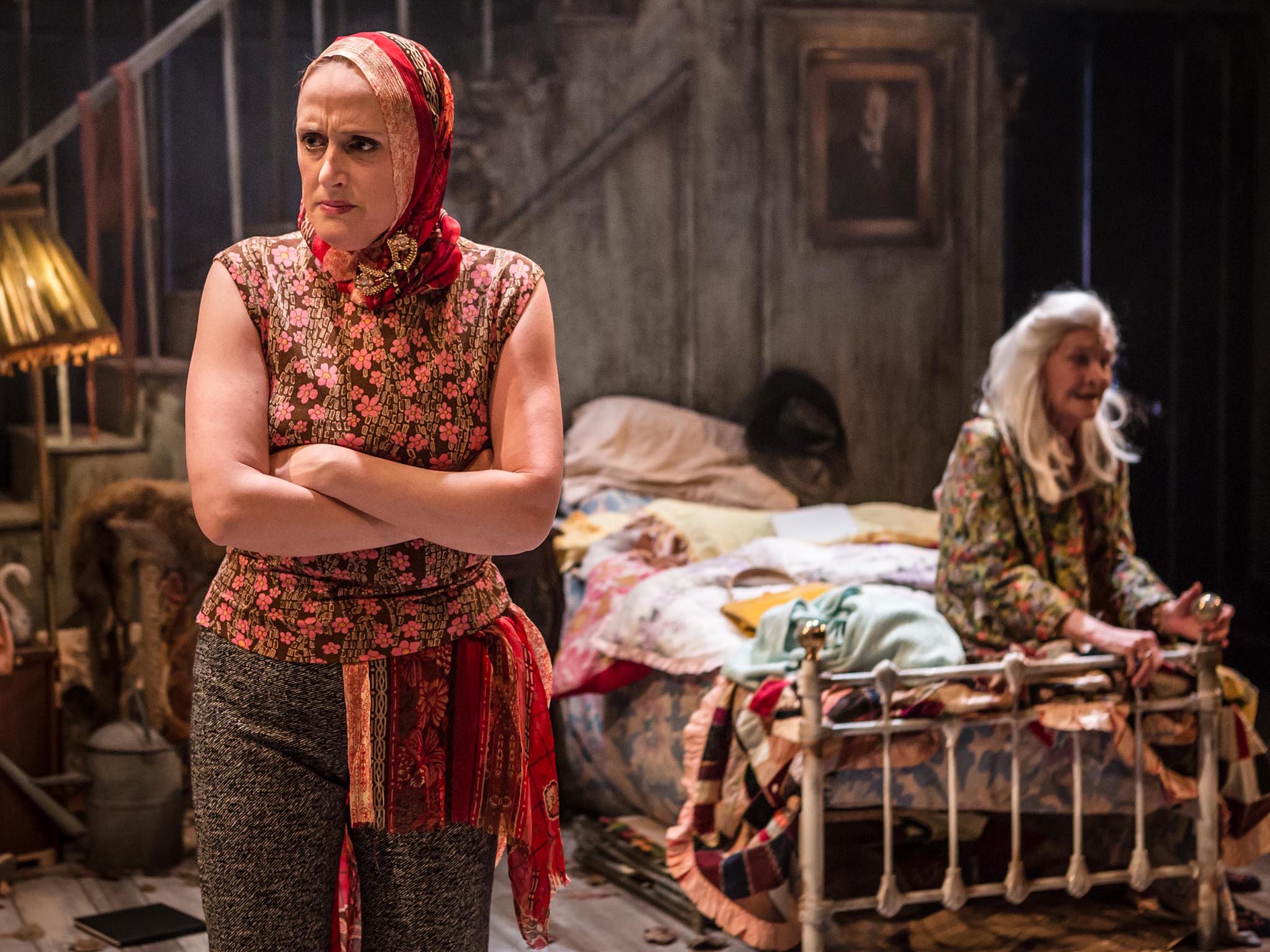 Jenna Russell and Sheila Hancock in the musical ‘Grey Gardens’ at the Southwark Playhouse in 2016