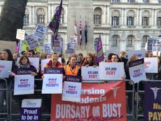 Read more

Student nurses and midwives vow to ‘defend our NHS’ on eve of march