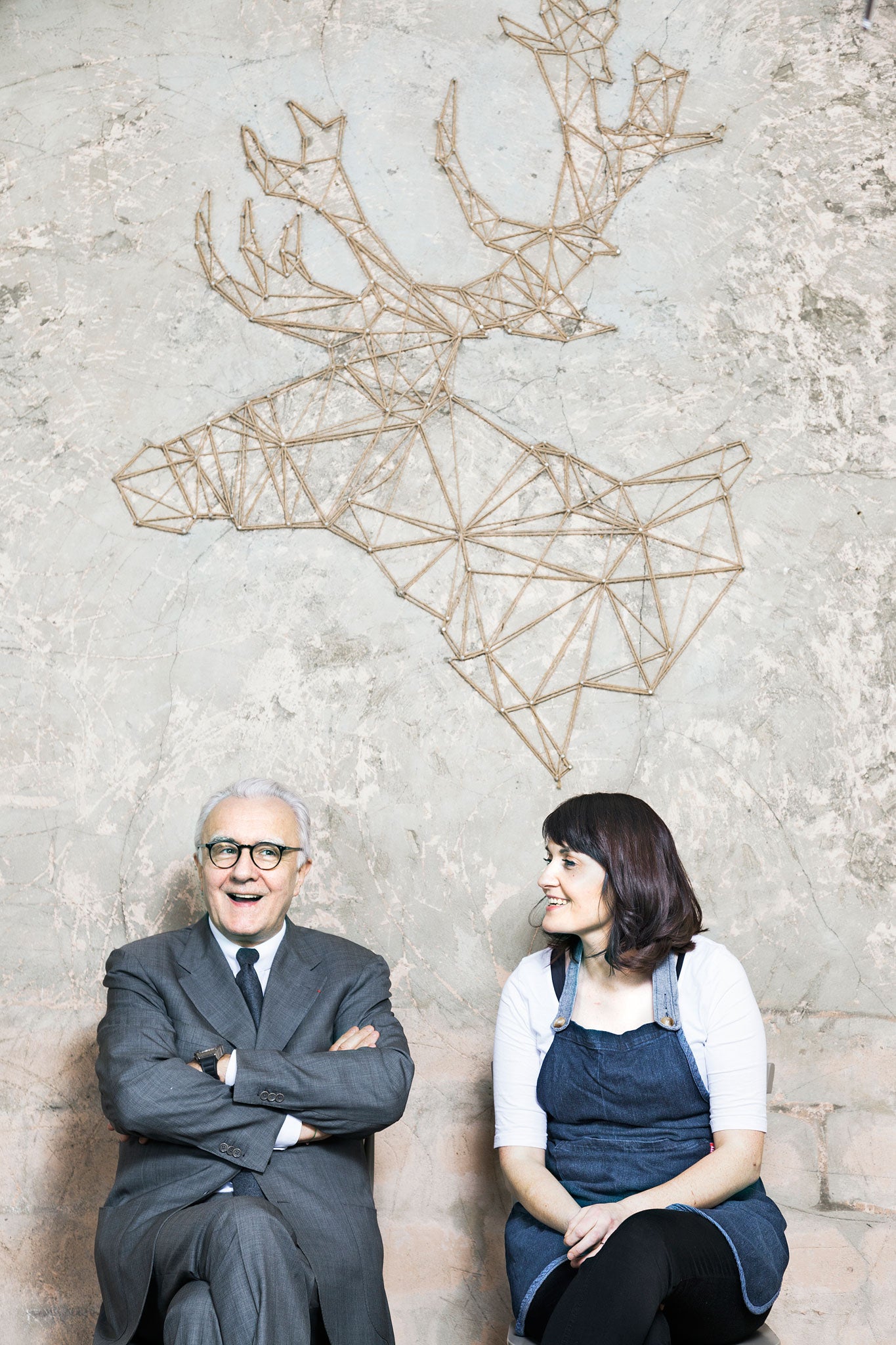 Alain Ducasse with chef Laoise Casey