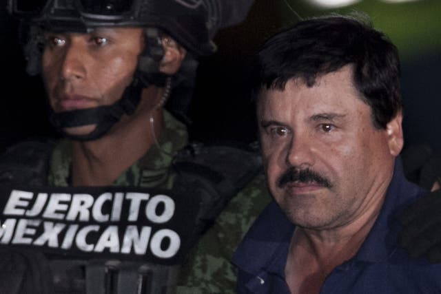 El Chapo was caught after a stand-off with soldiers and marines