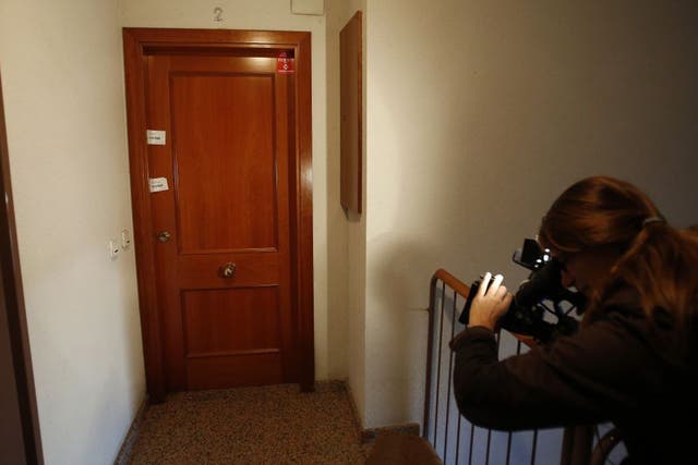 The apartment in Girona where Caleb Hopkins' body was discovered