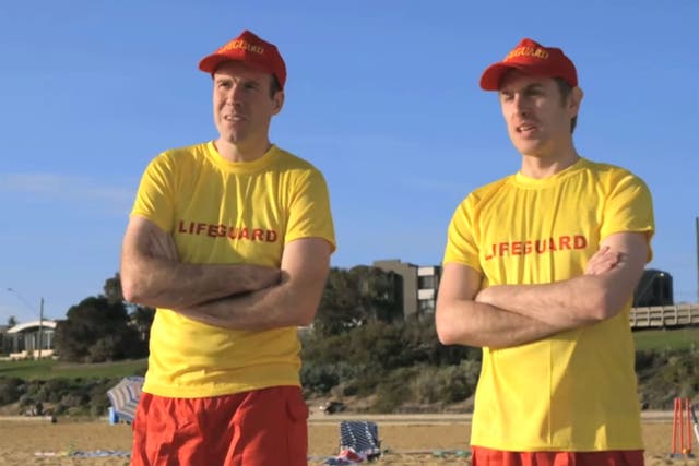 The lifeguards featured in Outstralia's campaign.