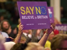 Sensible Eurosceptics put off by ‘mob’ in EU referendum, says Tory
