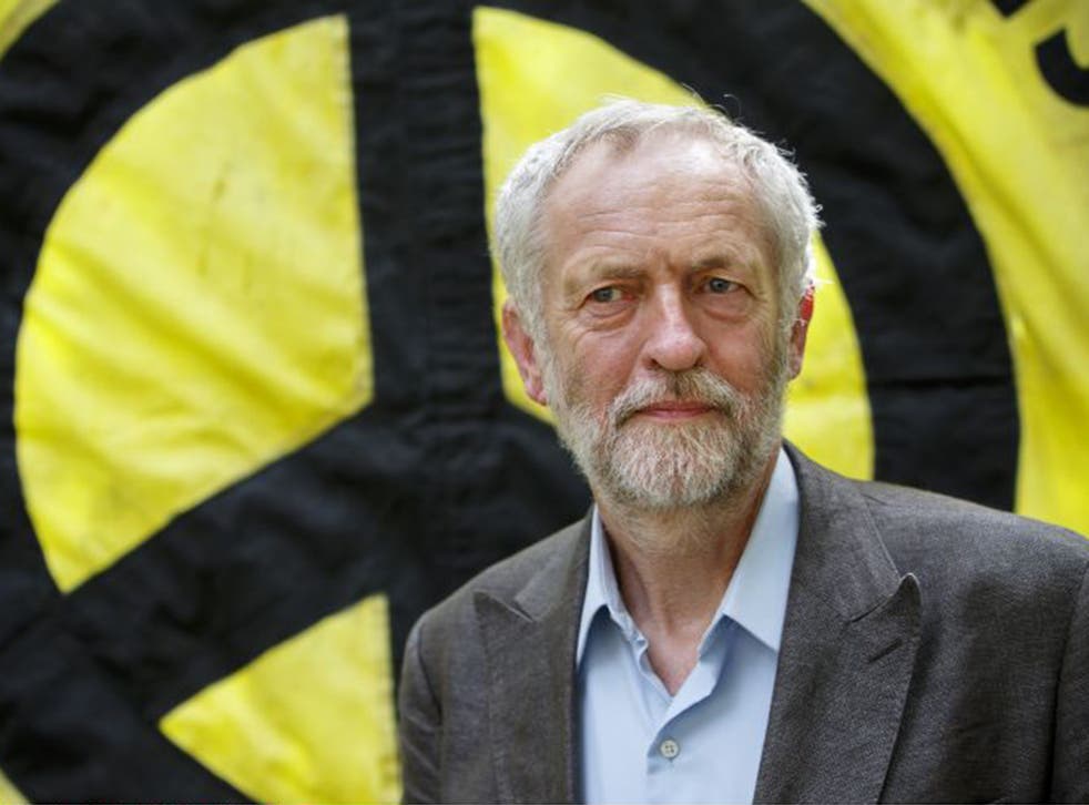 Labour leader Jeremy Corbyn attending a Campaign for Nuclear Disarmament rally in August last year