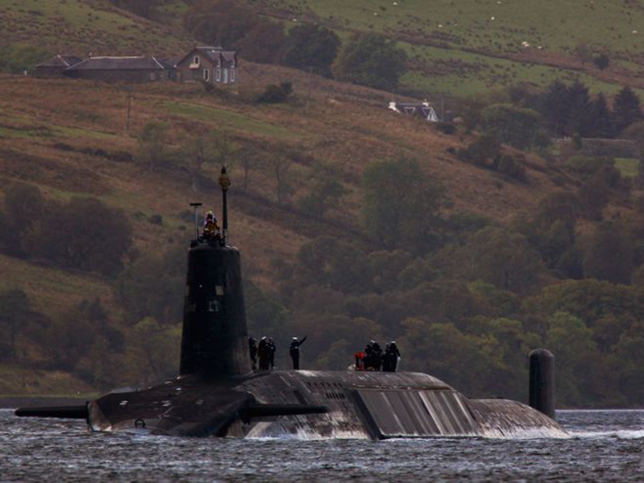 A Trident nuclear submarine