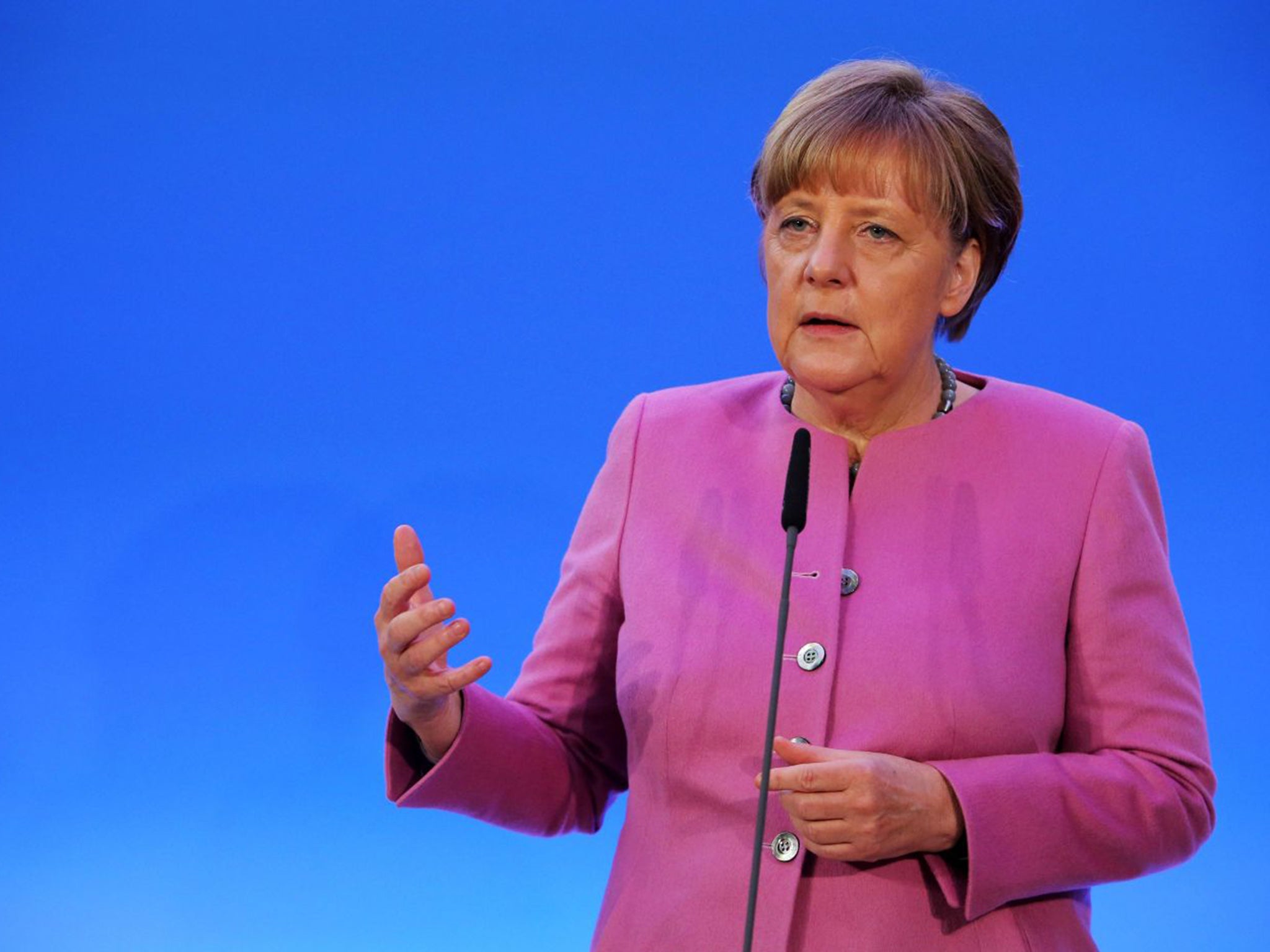 Angela Merkel has rejected calls for the closure of Germany’s borders with Berlin Wall-style defences