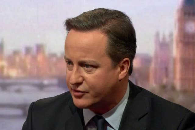 David Cameron said the recommendations were decided independently and the Tories were not building a nanny state