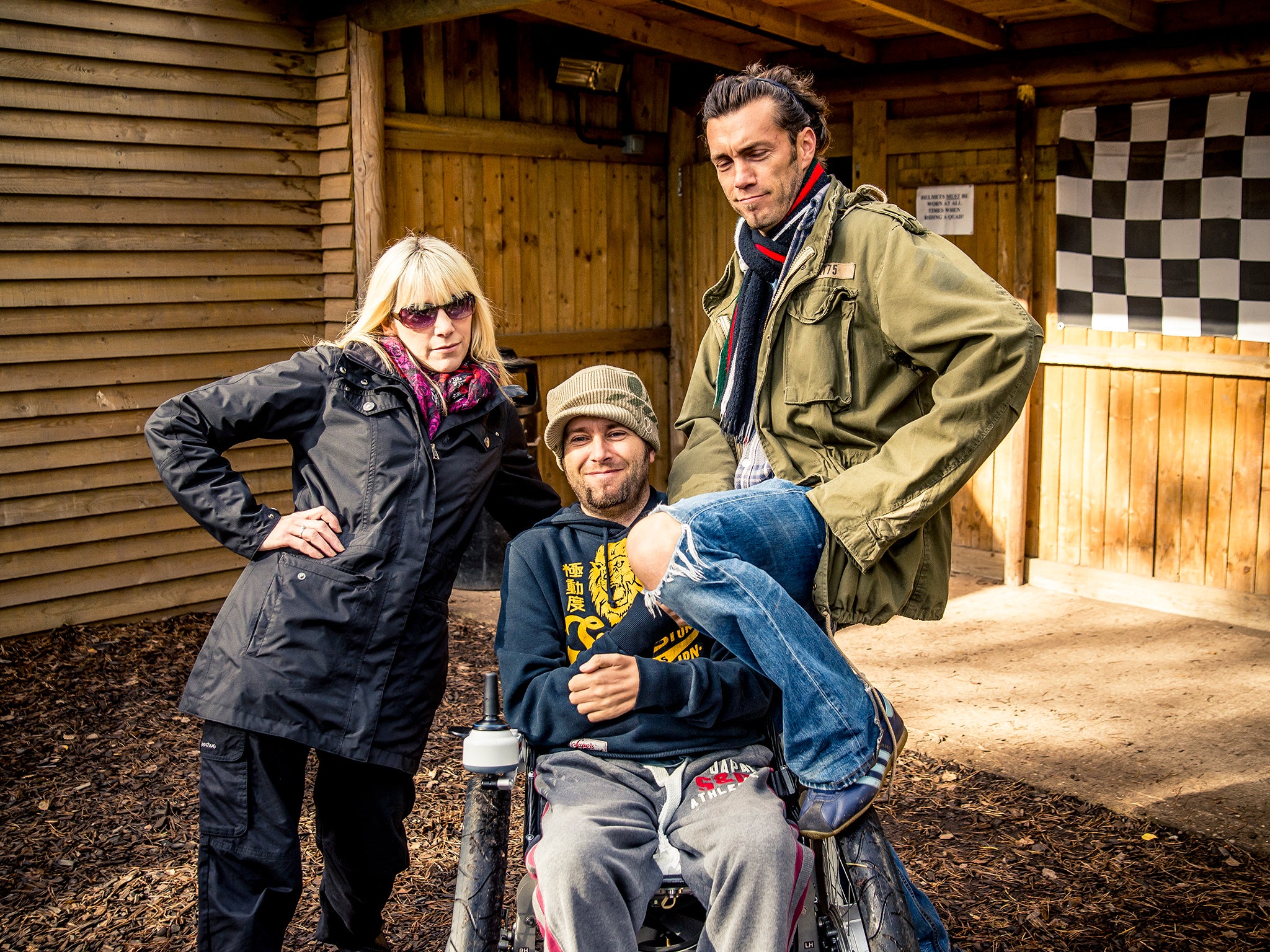 Royd with Mike and their sister, Mandy, during Mike’s illness