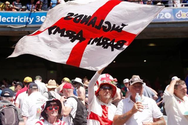 Flying the flag: England's Barmy Army (Getty Images)
