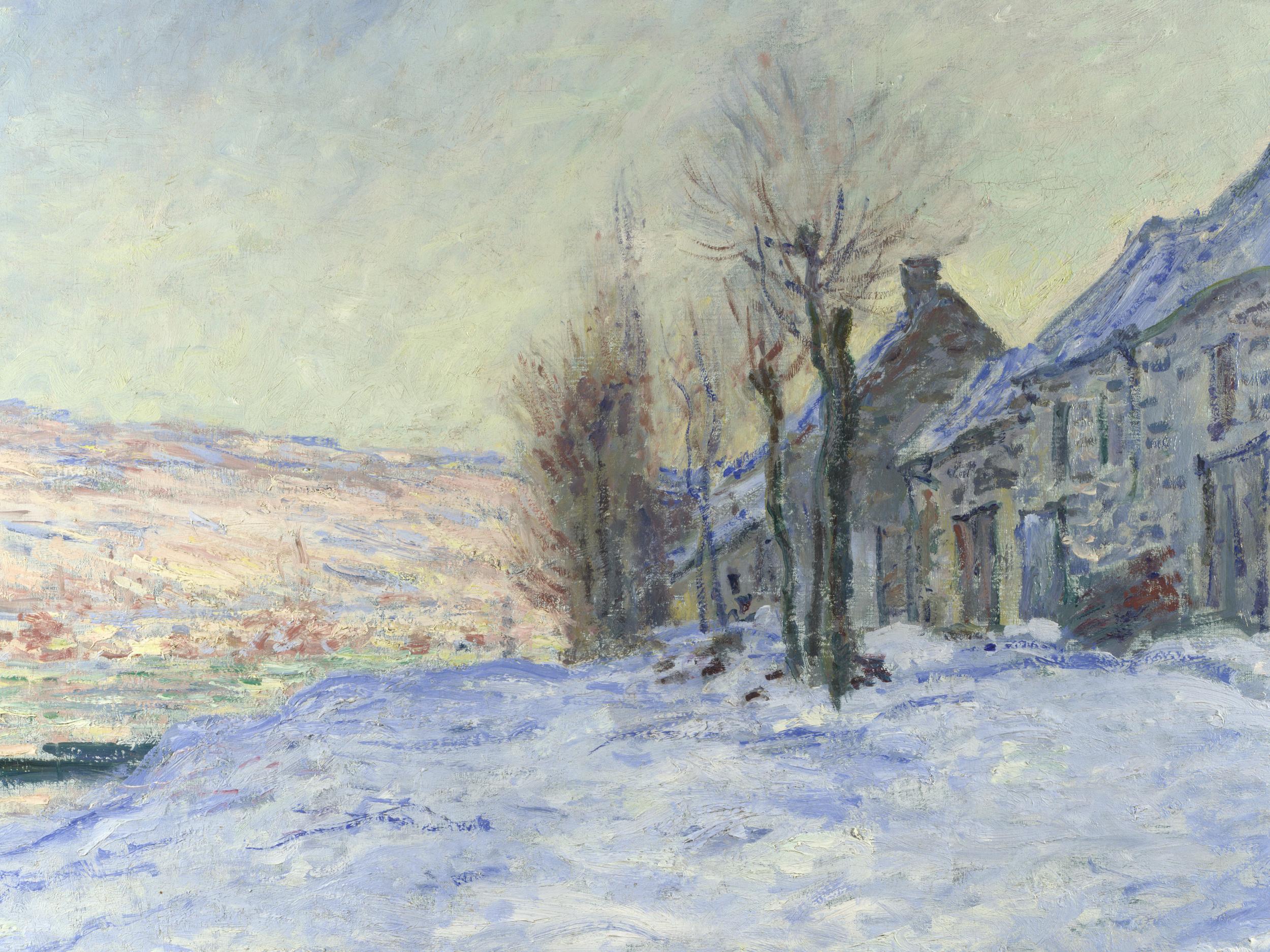 The collection is made up of priceless impressionist masterpieces, like Monet's 'Lavacourt Under Snow'