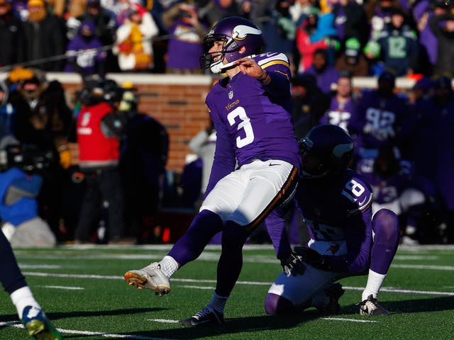Blair Walsh's missed 27-yard field goal cost the Minnesota Vikings victory over the Seattle Seahawks