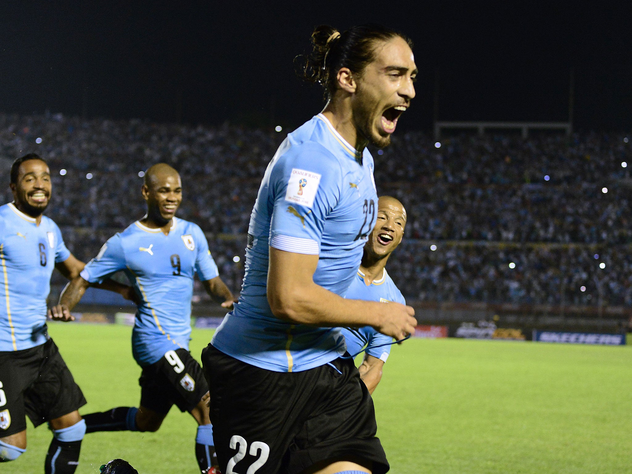Uruguay defender Martin Caceres is a reported transfer target for Liverpool