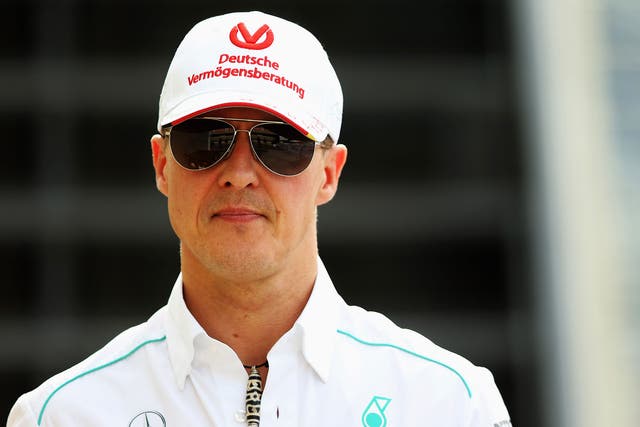 Seven-time Formula One world champion Michael Schumacher