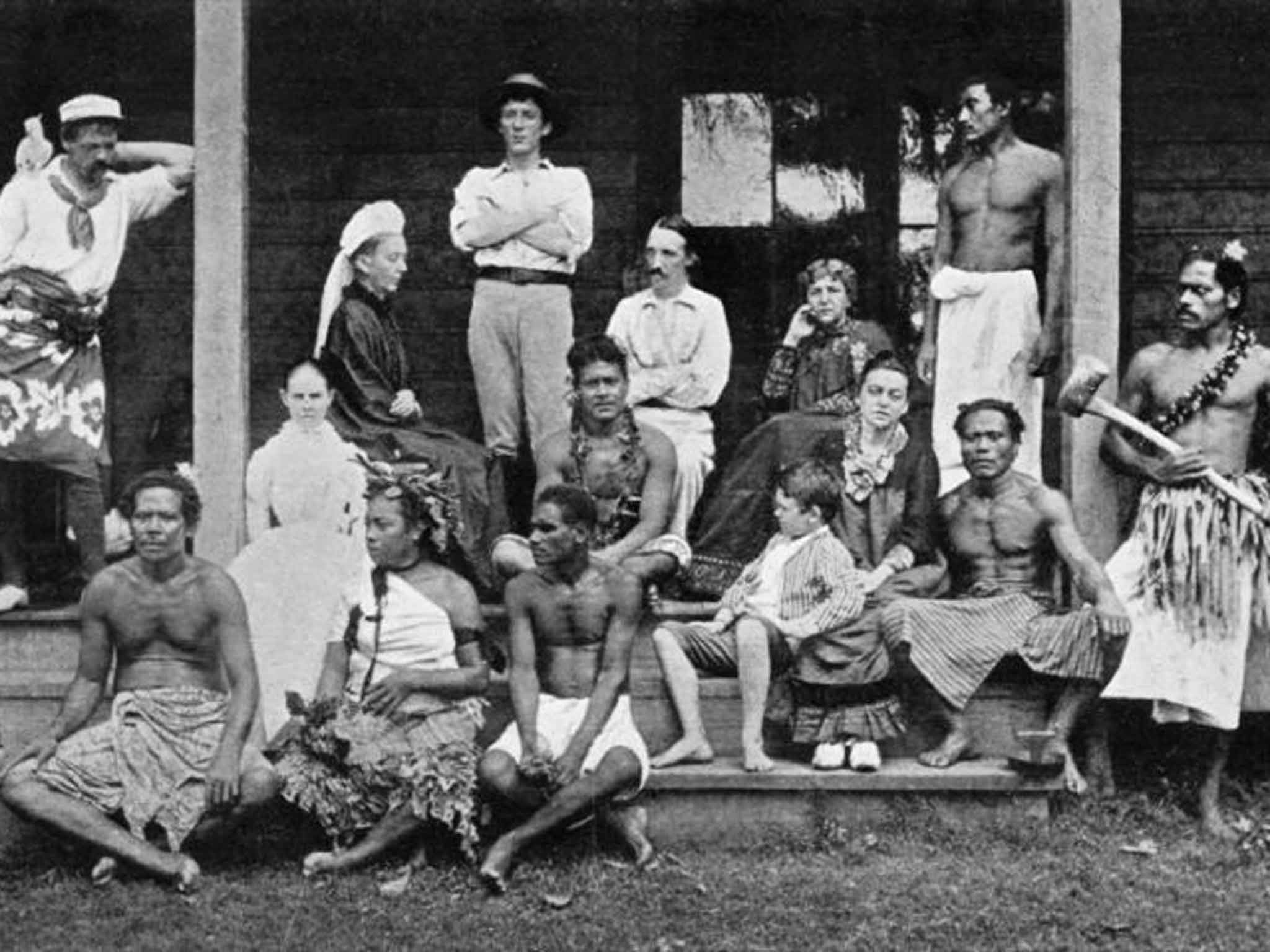 Robert Louis Stevenson and his family in Samoa